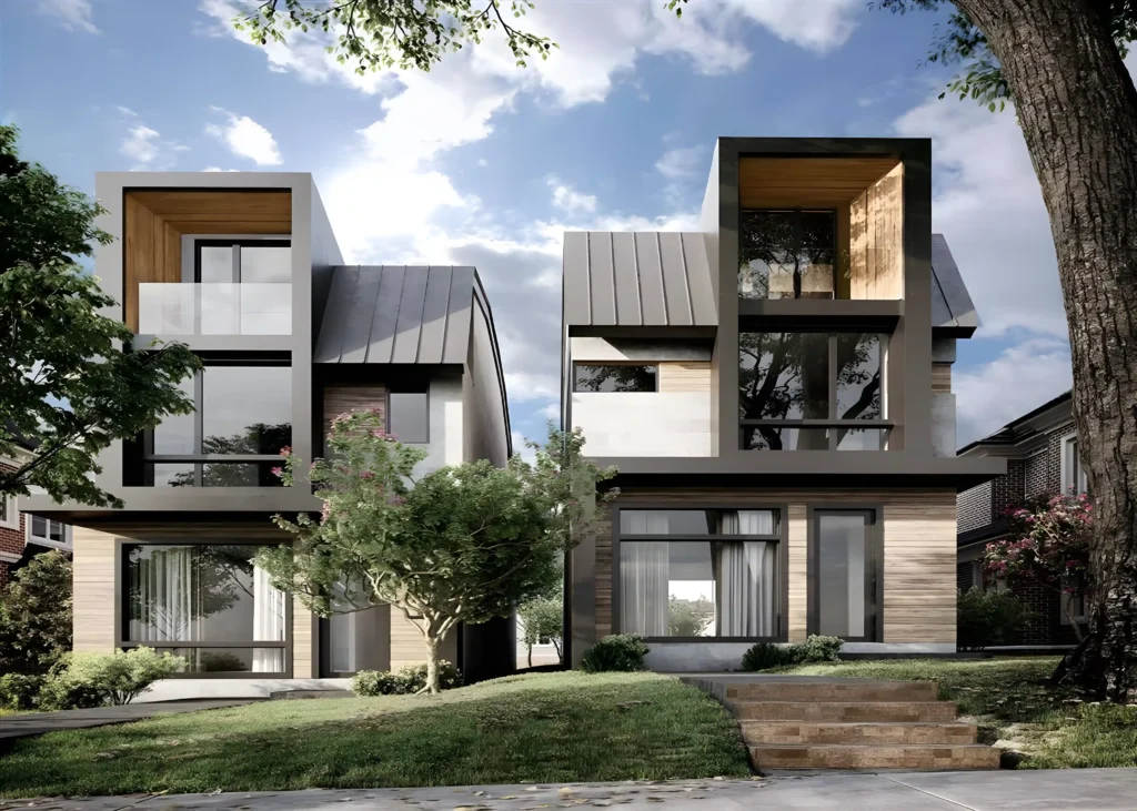 Two detached house, lot severance