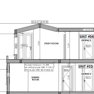 Fourplex construction drawings