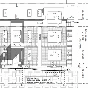 Fourplex design in North York