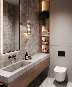 Modern bath, interior design