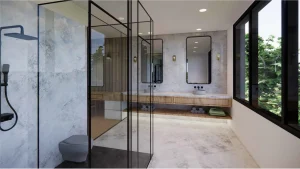 Modern bath, interior design