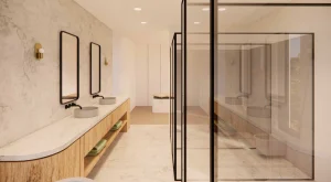 Bridle Path interior design, Master bath