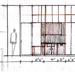 Bridle Path interior design, Sketch