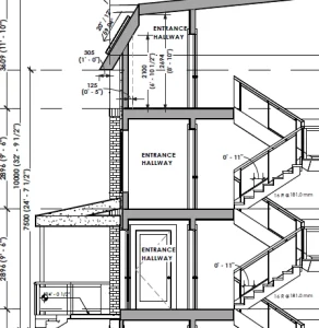 Fourplex design in North York