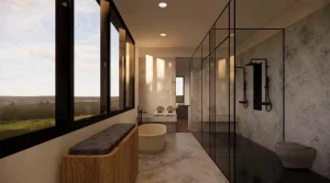 Modern bath, interior design