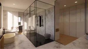 Modern bath, interior design