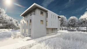 Modern fourplex design on Gladys Rd in North York by Memar Architects.