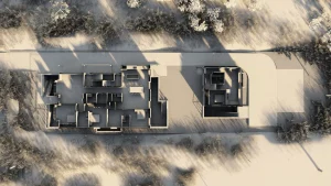 Modern fourplex design on Gladys Rd in North York by Memar Architects.
