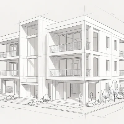 Modern sixplex residential building in Toronto illustrating Toronto sixplex zoning rules and architectural design
